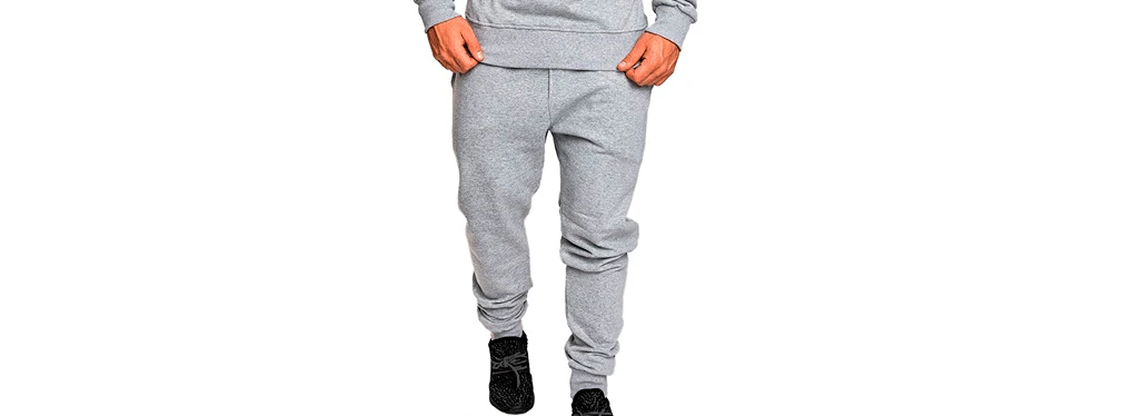 Light Grey Pants Осенний мужской спортивный костюм топ низ спортивный тренировочный костюм брюки Толстовка пальто M-2XL - Цвет: Light Grey Pants