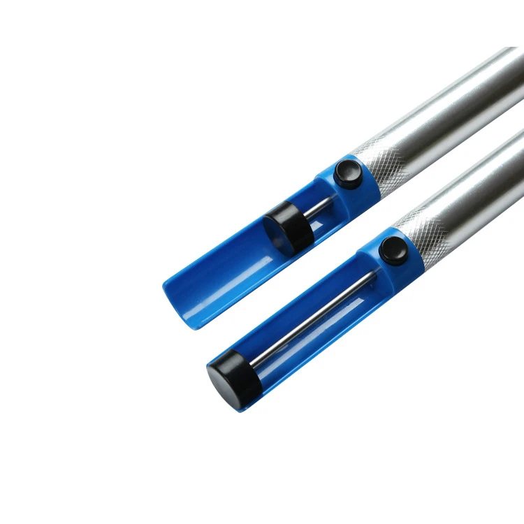 Алюминиевый отсос для припоя 1 шт. инструмент ручка синее устройство удаления