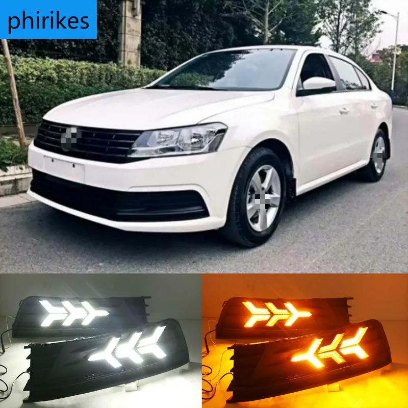 

Светодиодные дневные ходовые огни DRL для Volkswagen VW Lavida 2015-2017, 1 пара