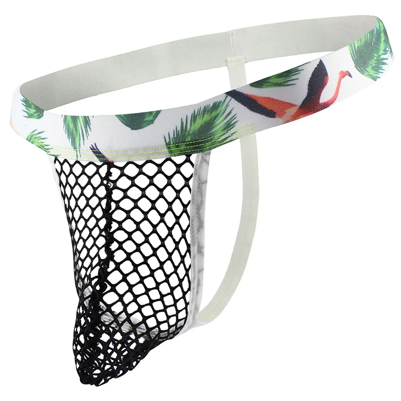 Женские Мужские стринги и G мужское нижнее белье сексуальные сетчатые прозрачные