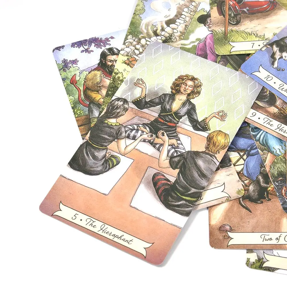 78 шт./компл. Повседневная карта ведьмы Таро английская настольная игра игральные