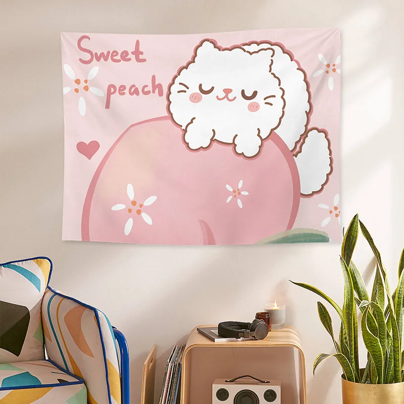 3d Аниме фон настенная ткань день рождения Искусственный гобелен покрывающая