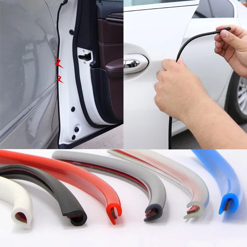 

Car Door Edge Protection Guards Trim Strip Decoration Sticker For Fiat 500 Punto Panda Bravo Auto Accessories Decoration Styling