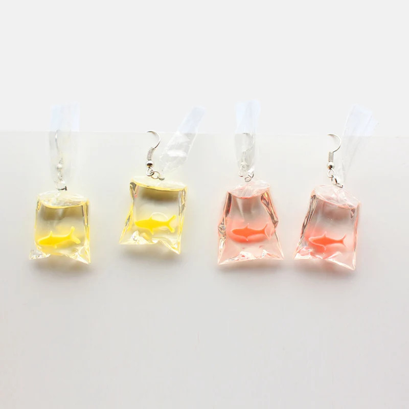 

Transparent Goldfish Dangle Earrings Women Fashion Earrings Female Hook Earrings Elegant Drop Earrings Ladies Jewerly Gift