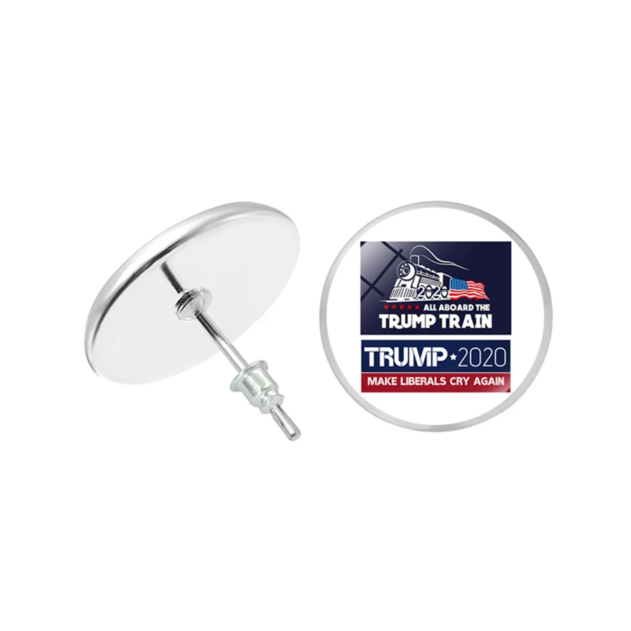 Trump 2020 отличные серьги-гвоздики в американском стиле серьги Дональда Трампа для