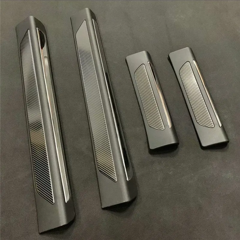 

WELKINRY For Porsche Macan 2014 2015 2016 2017 2018 car door sill threshold scuffproof guard plate welcome foot step pedal trim