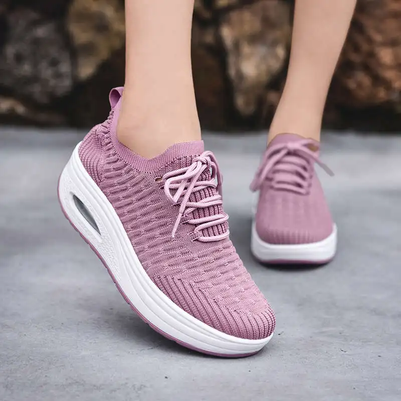 

Sneskers женская спортивная обувь увеличивающая рост кроссовки для бега высокотехнологичная спортивная обувь для женщин увеличивает рост Зел...