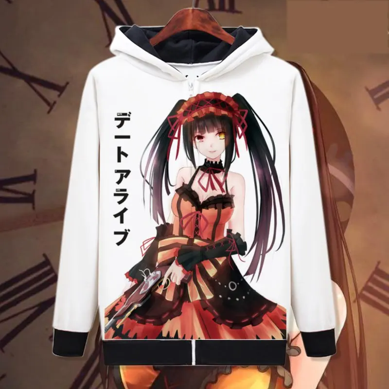 Мужская и Женская флисовая куртка на молнии с принтом|Костюмы аниме| |