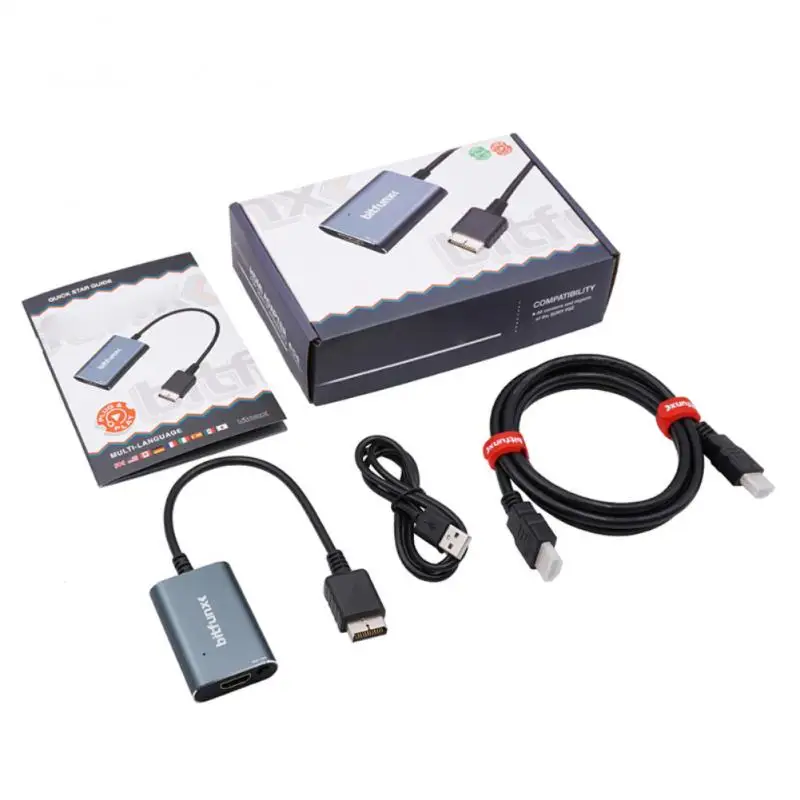 

Новый качественный совместимый с HDMI адаптер для PlayStation2 PS2, включая переключатель RGB/компонент для подключения PS2 к современному телевизору