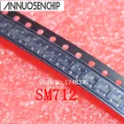 100 шт. SM712.TCT SM712 TCT 712 SOT-23 RS-485 Новый и оригинальный