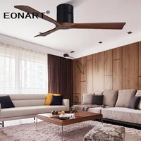 52inch lower floor home fan without lamp with remote control modern solid wood roof decorate fans for home 110 240vac motor fan