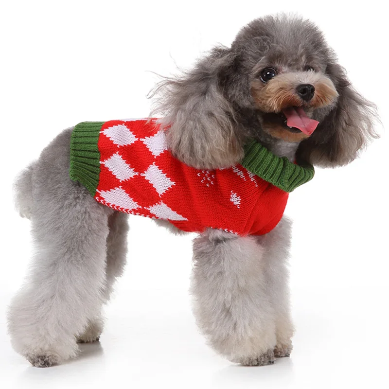 Pet Cat Sweater Clothes For Small Dog Christmas Cats Coat Halloween Warm Jacket Knitting Costume 35 |