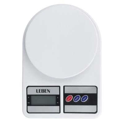LEBEN Весы кухонные электронные пластик макс.нагрузка до 5кг (точн. измер. 1 гр.)| |