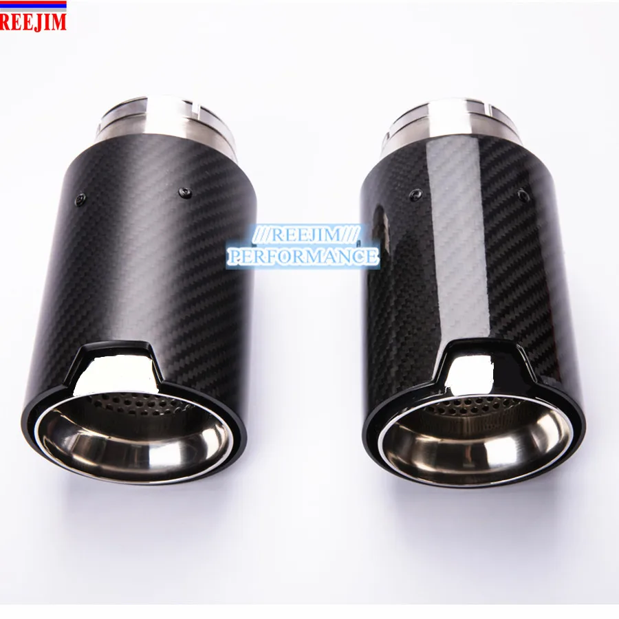 1 шт. наконечник выхлопной трубы из углеродного волокна для BMW Series M3 M4 M5 2012