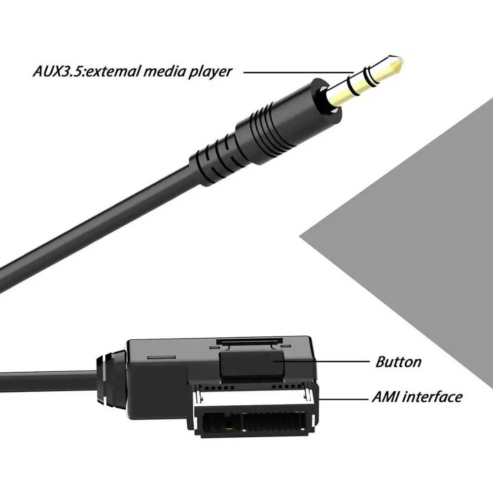 Музыкальный интерфейс AMI MMI AUX 3 5 мм Jack Aux-in MP3 адаптер кабель для Audi A3/A4/A5/A6/A8/Q5/Q7/R8/TT vw