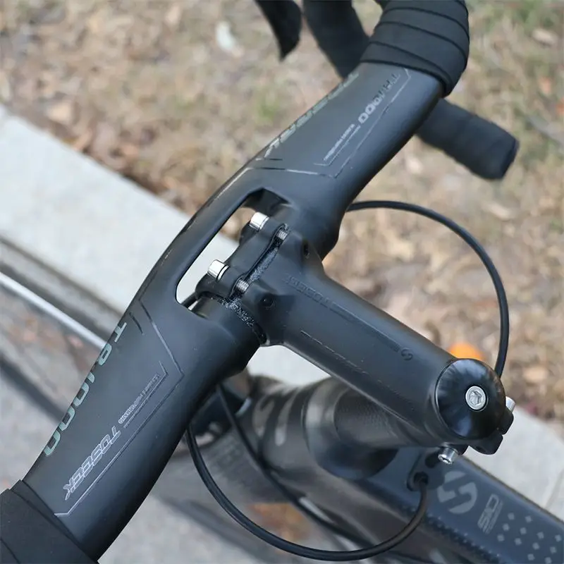 Руль велосипедный из углеродного волокна TOSEEK T800 изогнутый стержень 31 8*400/420/440 мм с