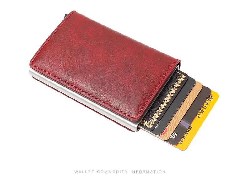 Мужской и Женский держатель для кредитных карт металлический из искусственной