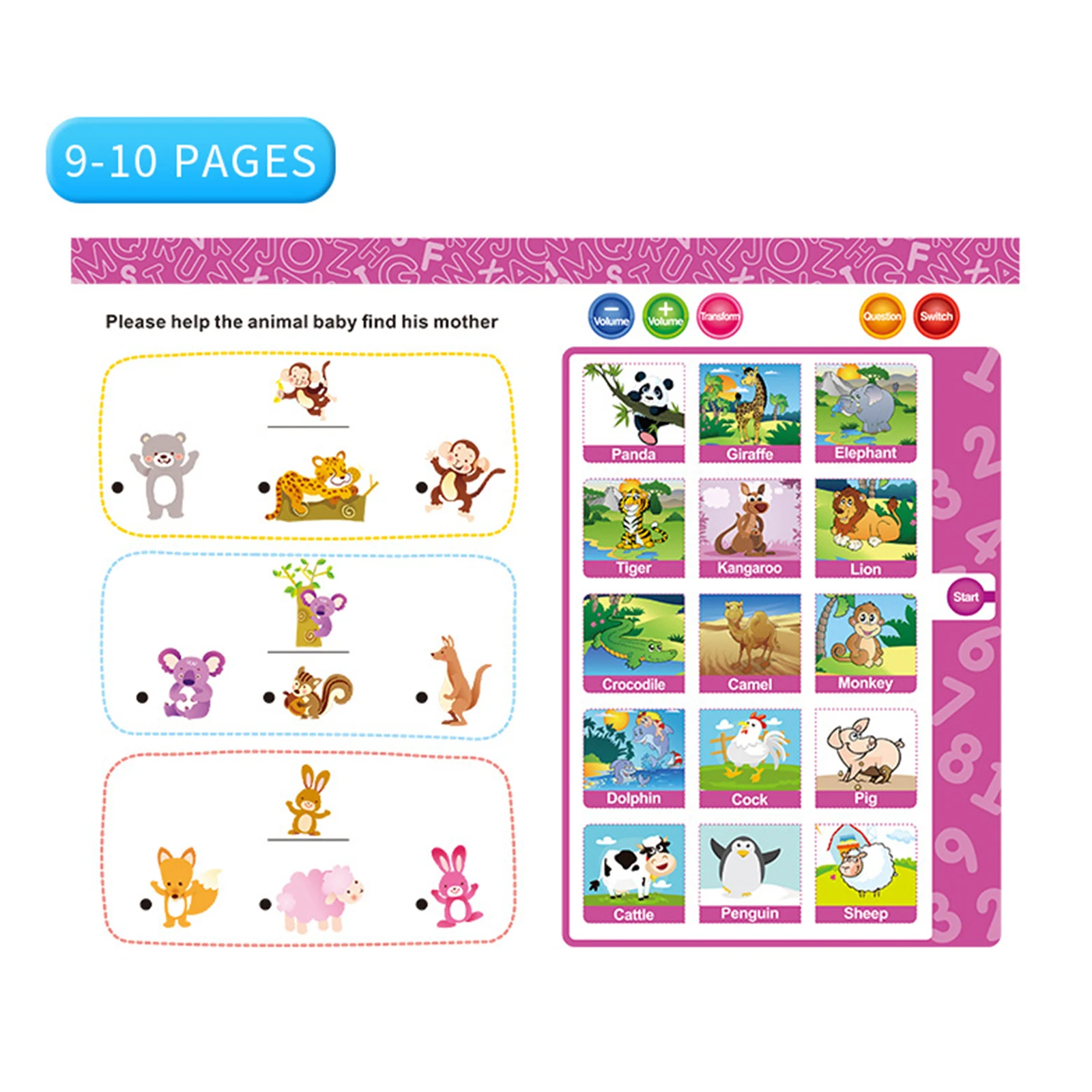 

Smart Talking Book for Kids Early Learning Development Leaning Machine with Pen JHP-Best
