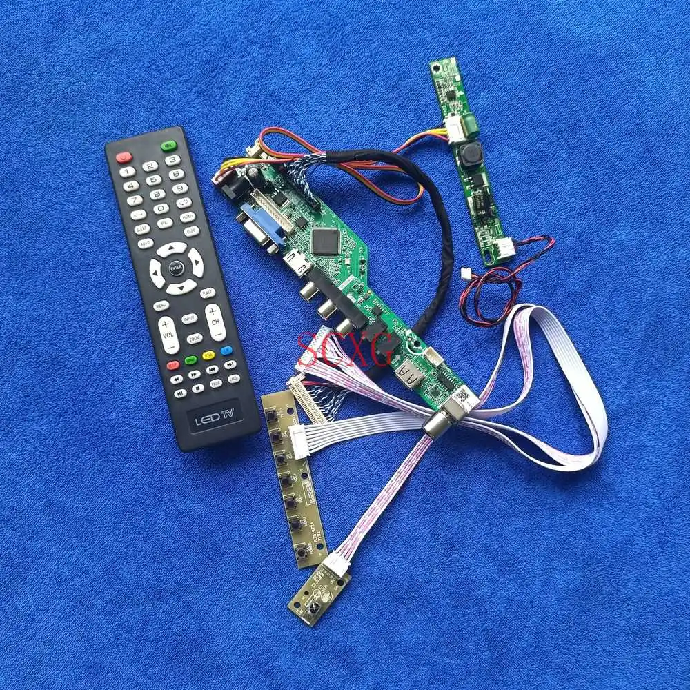 

VGA USB AV входом HDMI Совместимость DIY Kit аналогового сигнала LVDS 30 Pin Подходит LTM230HT05/LTM230HT09 светодиодный/ЖК-дисплей матрица плата контроллера 1920*1080