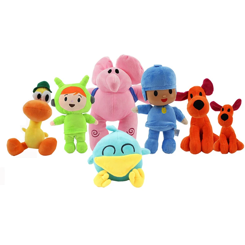 Pocoyo Kawaii плюшевые мягкие игрушки Птица утка слон аниме для девочек взрослые
