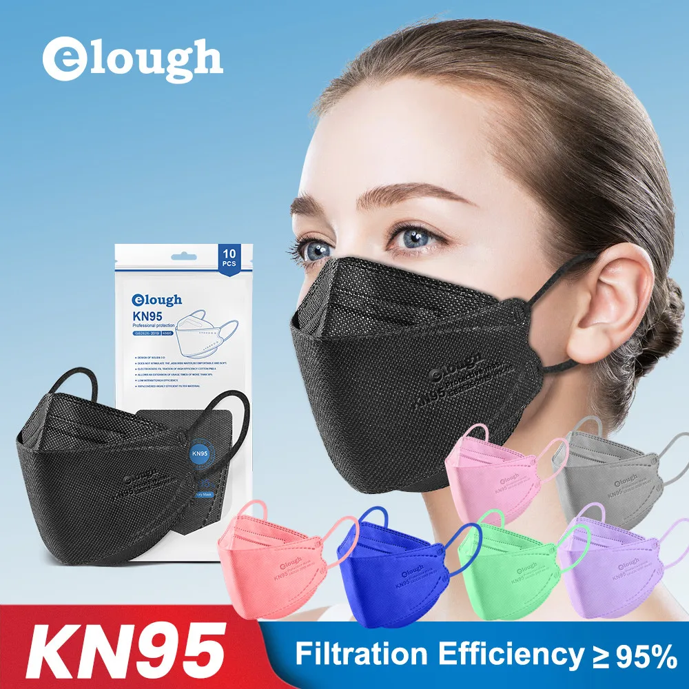 FFP2 Colores KN95 маска для рыбы черная одноразовая KN95mask FPP2 Homologada | Безопасность и защита