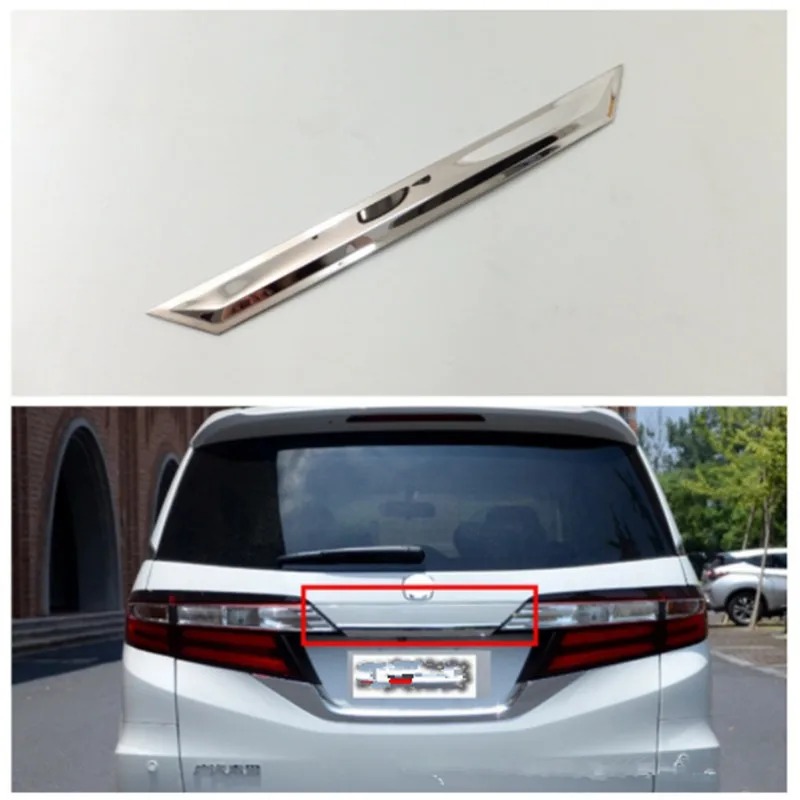

Для Honda Odyssey 2018 2019 отделка задней двери багажника ABS наклейка для стайлинга автомобилей