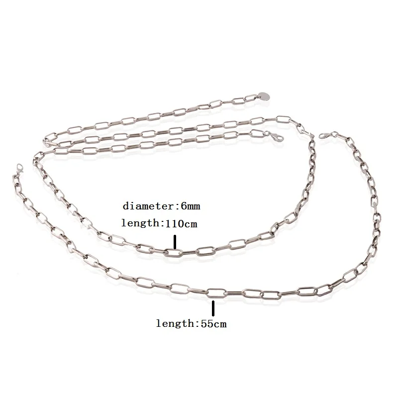 NeeFuWoFu DIY буквы с любым пояс-цепочка на талию модное ожерелье двойного назначения