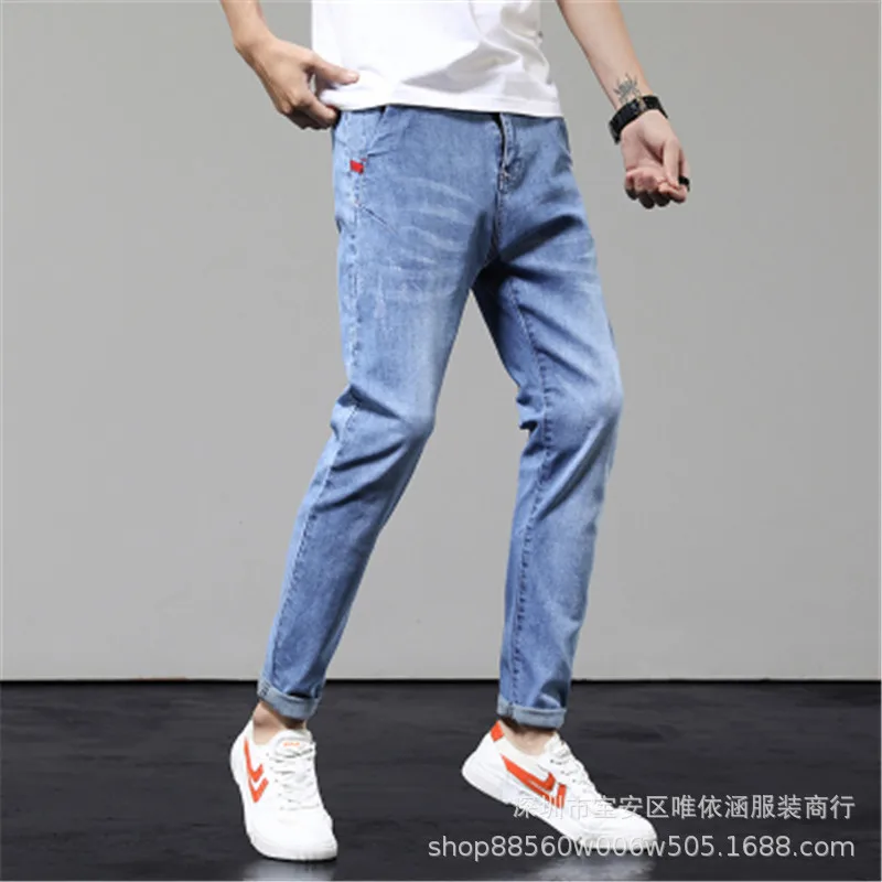 

2021 Spring and Fall Fashion Trend Men's Jeans, Retro Casual Comfortable Stretch Fashion Jeans NZKB23