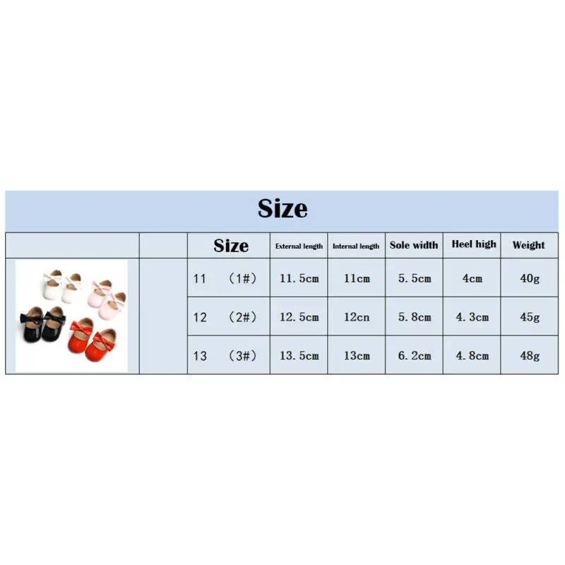 

Fashion Toddler Infant Kids Girls Shoes Bowknot Flat Leather Princess Party Shoes Leather Shoes Dance Shoes Baby Cute Footwear