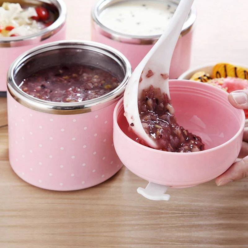 2 шт. Ланч-бокс из нержавеющей стали герметичные контейнеры для хранения еды с