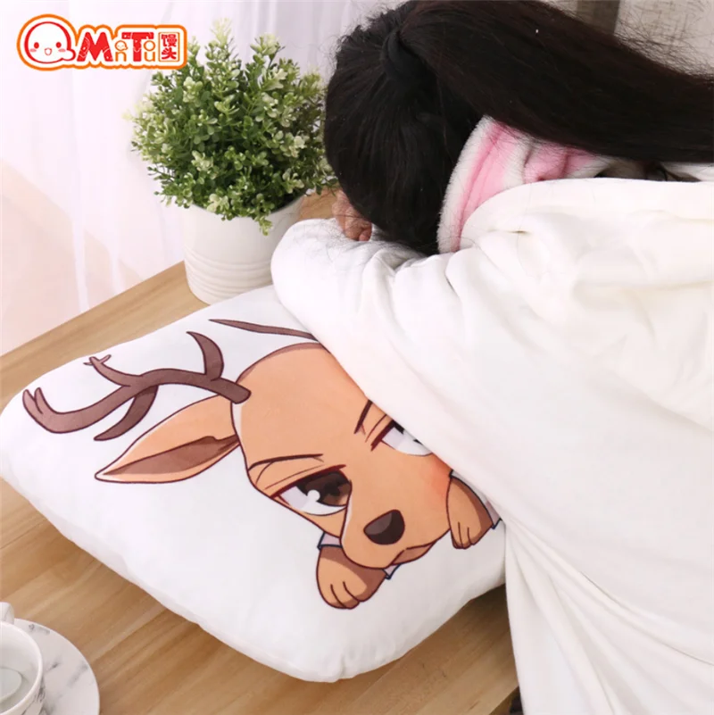 

Anime BEASTARS Plush Pillows kawaii Louis legoshi Haru Double Sided Plush Toys Cosplay Cartoon Bolster Kids Toys Birthday Gift