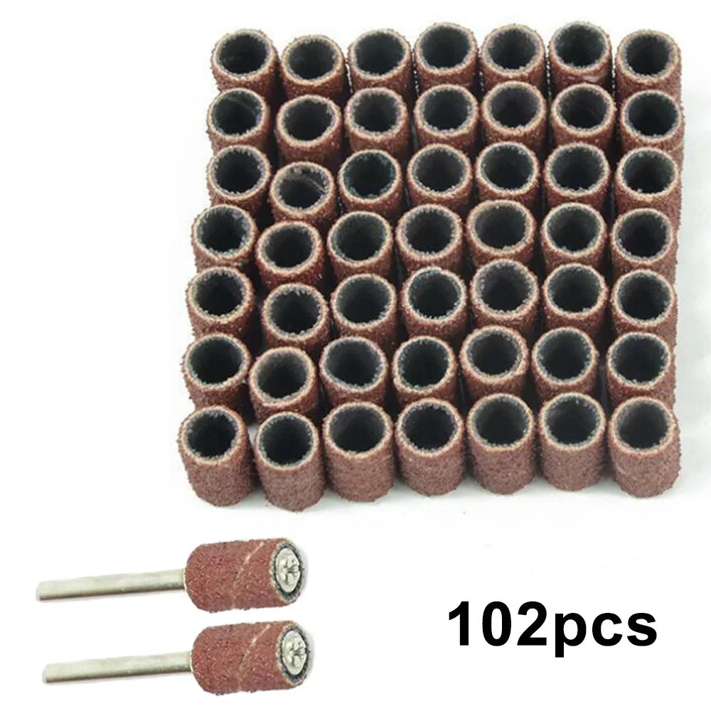 Grinding Sandpaper circle Sleeves Reddish Brown Set Tool Parts Supplies
