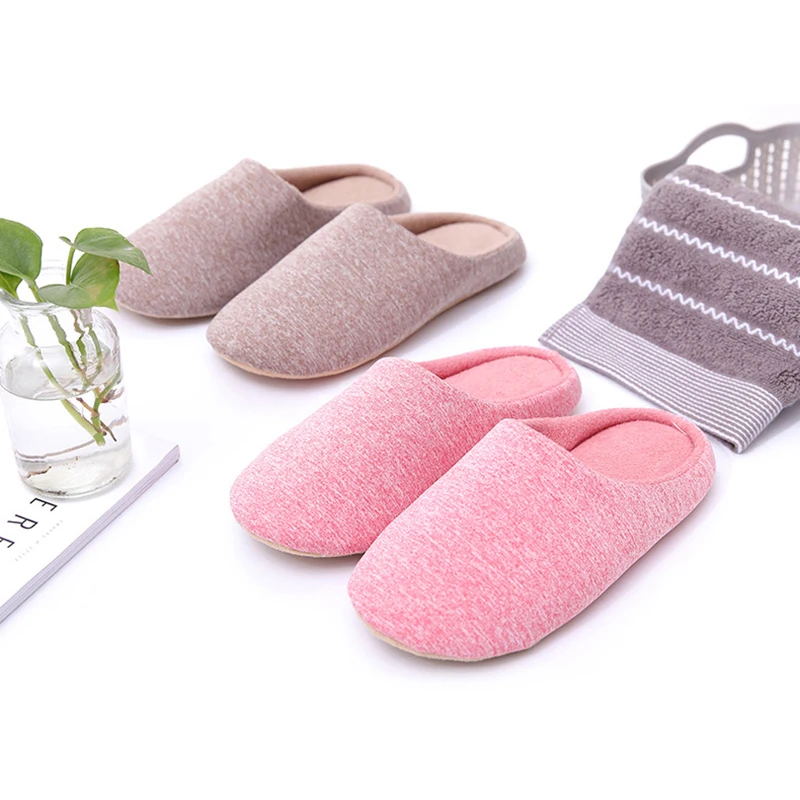 

Winter Indoor Women Slippers House Plush Soft Cotton Slippers Non-slip Floor Shoes Home Slippers Women Slides For Bedroom