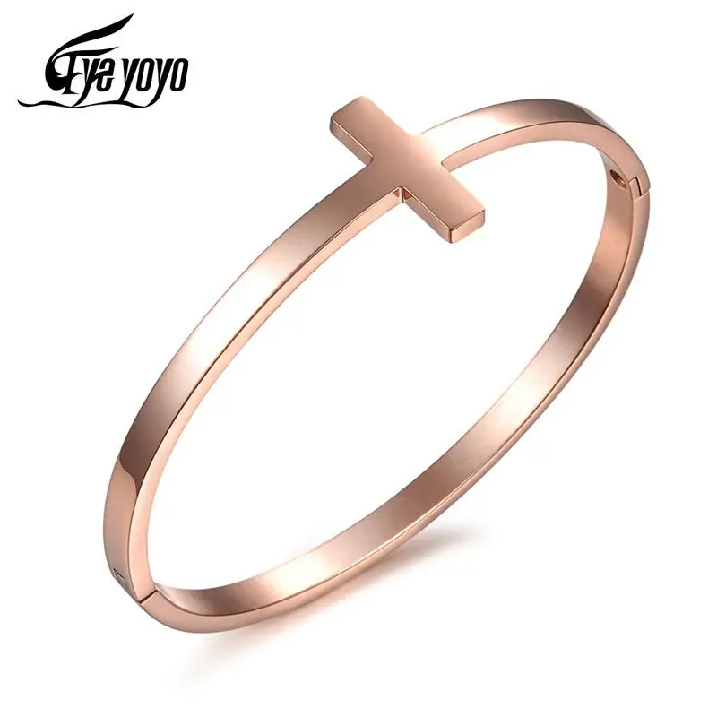 Женский браслет и EyeYoYo 3 цвета титановая сталь розовое золото | Украшения