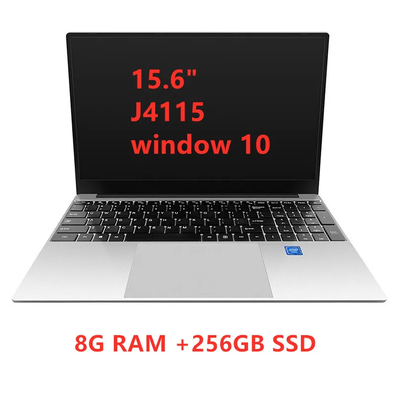 15.6' Laptop 8G RAM DDR4 1TB 512G 256G 128G SSD Gaming Laptop Ultrabook Intel Celeron J4115 J4125 Win10 OS Notebook Computer