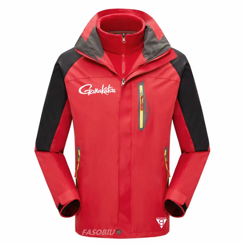 

New Gamakatsu Men Plus Velvet Warm Thick Fishing Jacket Winter Windproof Fishing Clothes Outdoor for Sports Fishing Clothing