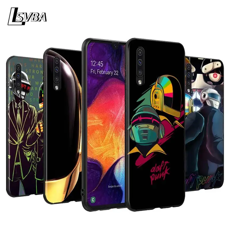 

Anime Daft Punk Back Silicone Phone Case for Samsung Galaxy A90 A80 A70S A60 A50S A40 A20E A20 A10S Soft Black Cover