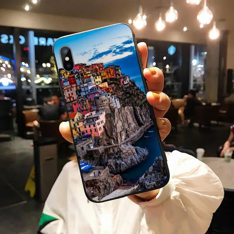 

Venice night port seaside scenery high quality Phone Case shell for iPhone 11 12 pro XS MAX 8 7 6 6S Plus X 5S SE 2020 XR