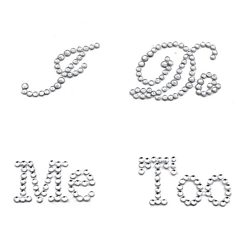 Акция! 1 комплект I Do Me Too прозрачные наклейки для свадебной обуви свадебные