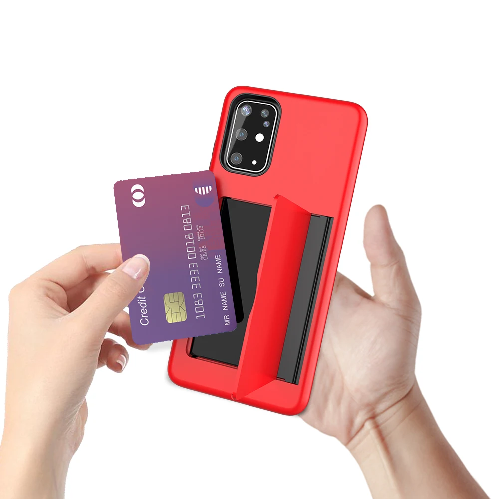 

1000pcs Luxury Shockproof PC TPU Flip Wallet Case For Samsung Galaxy S20plus S20Ultra S20 Case Armor Card Holder Slots Cover