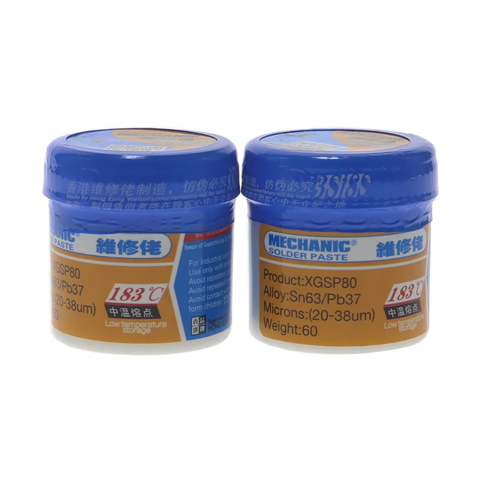 MECHANIC XGSP80 паста Флюс Sn63/Pb37 25-45um температура плавления 183 ℃ Оловянная паяльная Крем