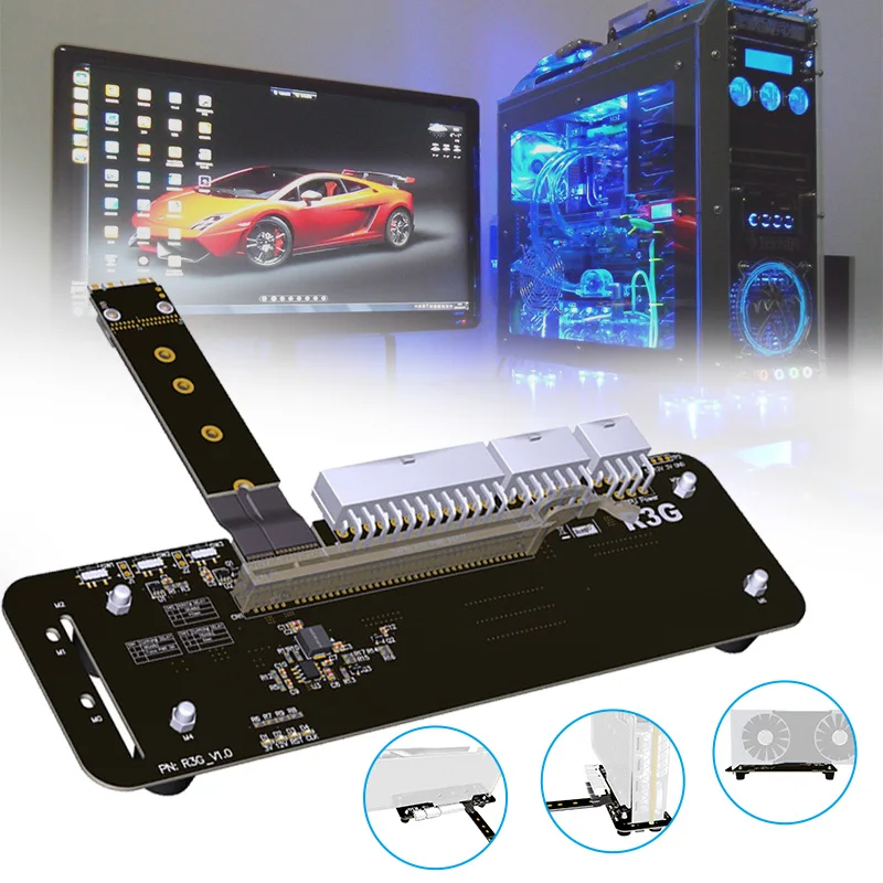 Видеокарта внешний адаптер плата удлинитель PCIe3.0x4 док-станция GDeals