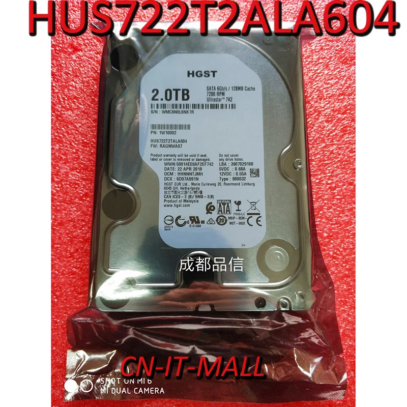 

New 3.5 HUS722T2ALA604 2TB SATA 7.2K 128M HDD