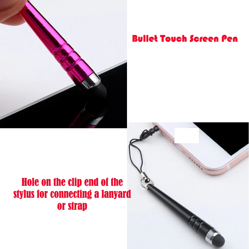 10PCS Universal Mini Capacitive Screen Stylus Touch Pen For iPad Sumsang All IOS Android Smart Phone Tablets | Компьютеры и офис