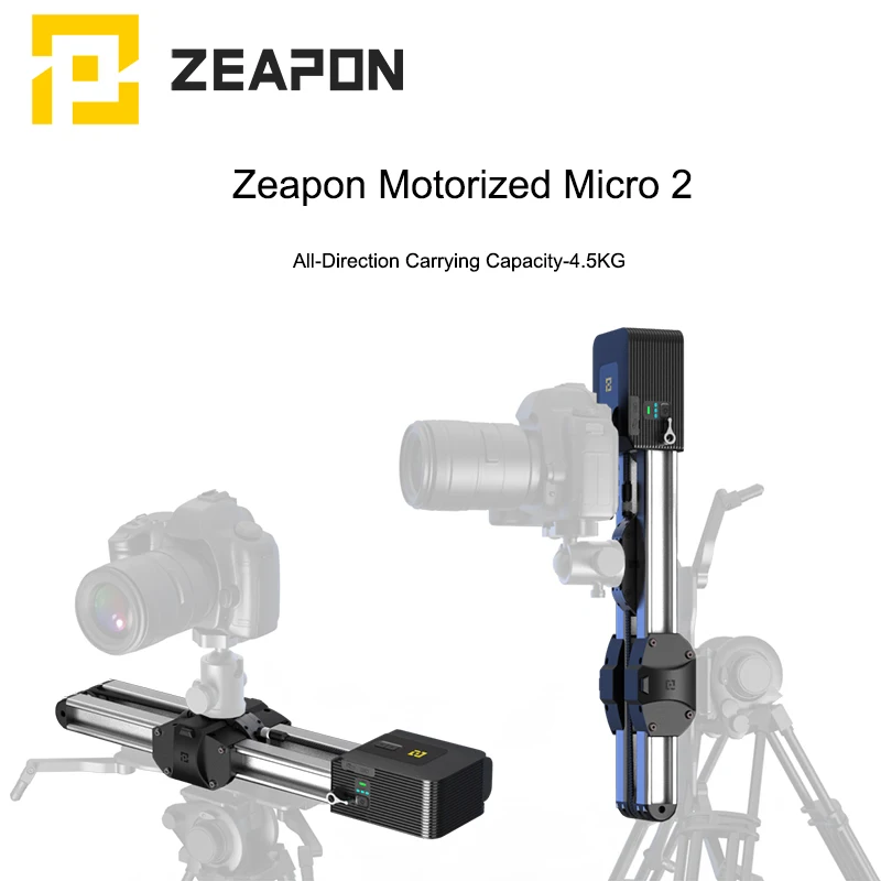 

Zeapon моторизованный микро 2 Мини Портативный Ультра тихий механизированная камера рельсовая ползунок двойное расстояние трек-слайдер для к...