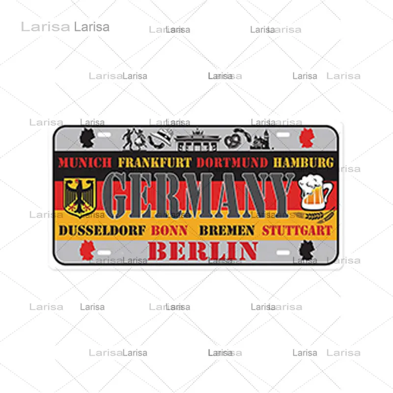 Национальная фотография металлический жестяной знак Настенная картина для