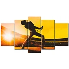 5 шт. картины на холсте Меркьюри Bohemian Rhapsody Картины HD с Плакаты модульная фотографии