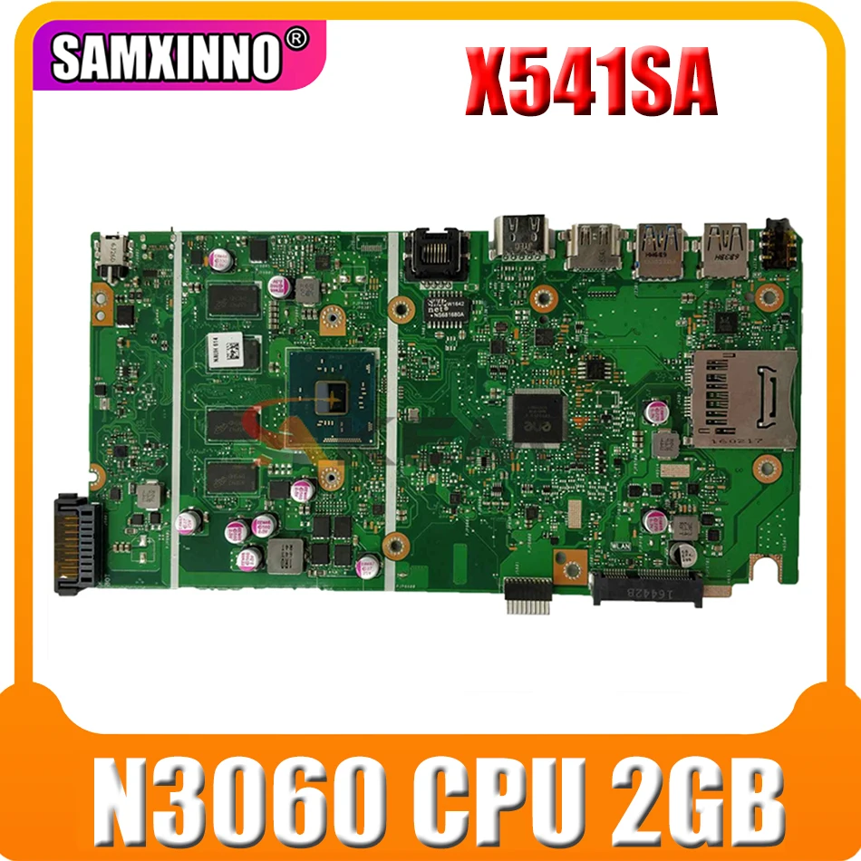 

Akemy X541SA notebook mainboard with N3060 CPU 2GB RAM For Asus VivoBook F541S X541SA X541S laptop motherboard tested full 100%