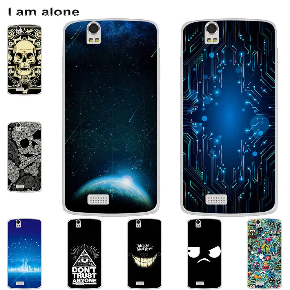 Чехол для мобильного телефона I am alone Fly IQ4405 IQ4503 IQ4516 милые модные сумки с