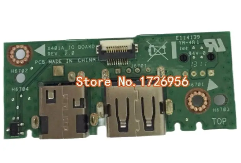 Для ASUS X501 X301 X501A X401 X401A X301A F401A разъем питания постоянного тока USB плата маленькая